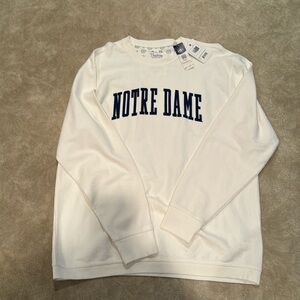 Notre Dame Comfy Cord Vintage Wash Basic Arch Pullover Sweatshirt